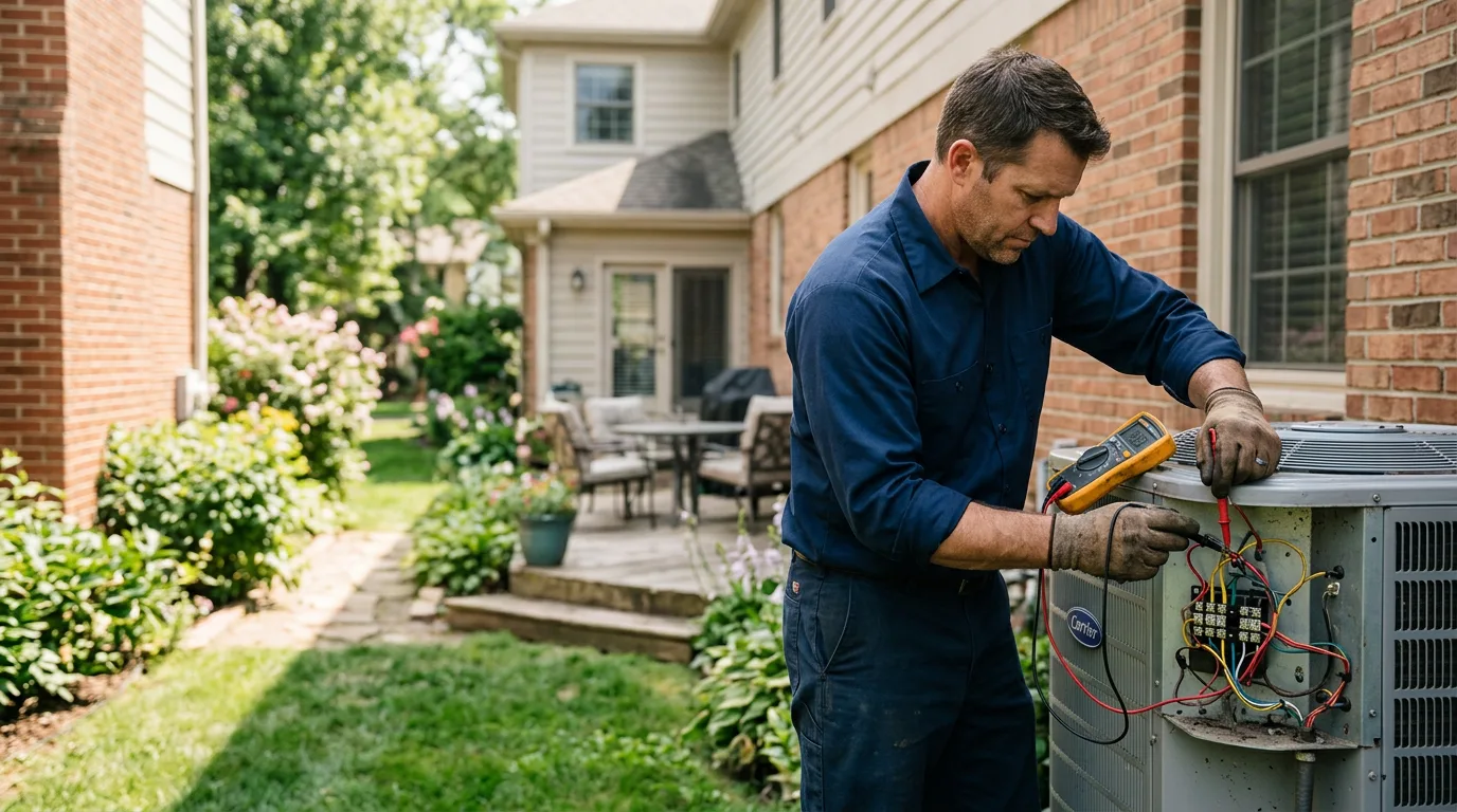 HVAC technician working near Linn, TX